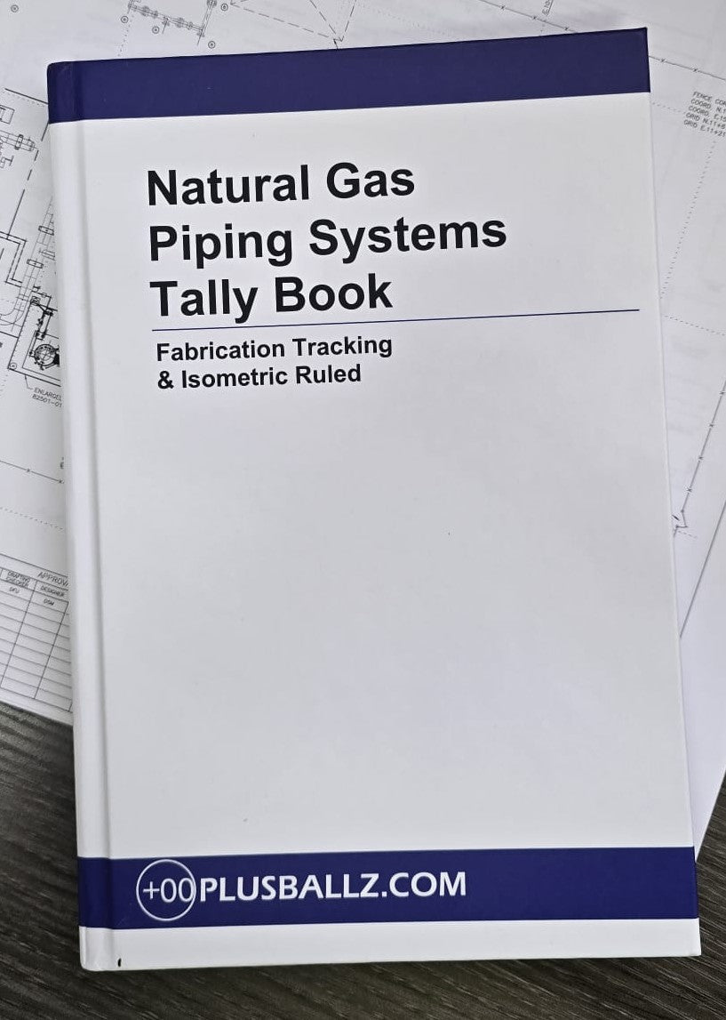 Plusballz Natural Gas Piping Systems Tally Book