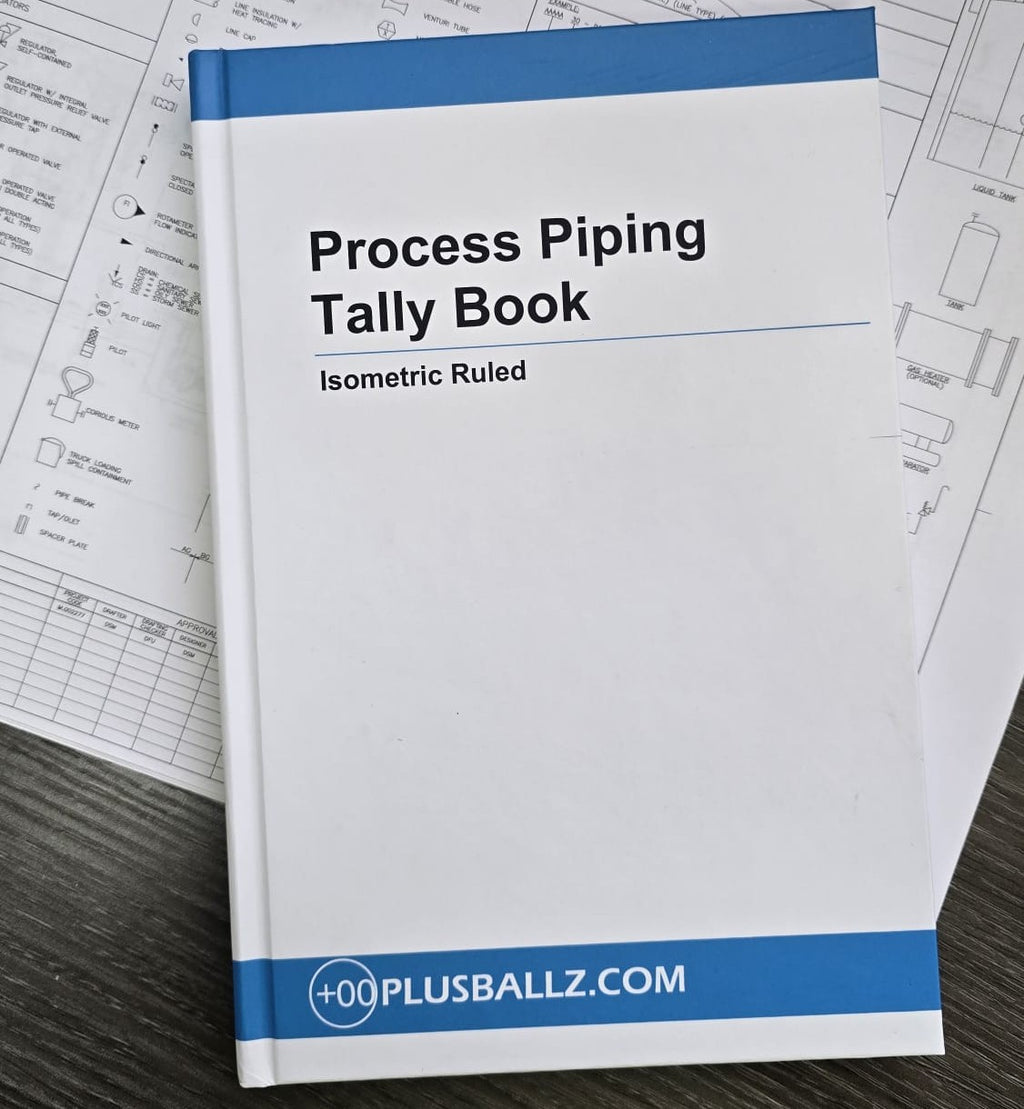 Process Piping Tally Book Isometric Ruled cover by Plusballz