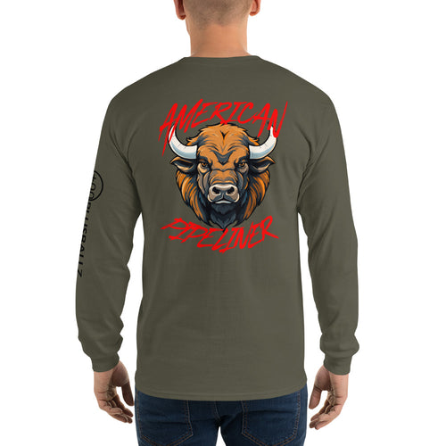 Brown Buffalo Long Sleeve — Red — product photo