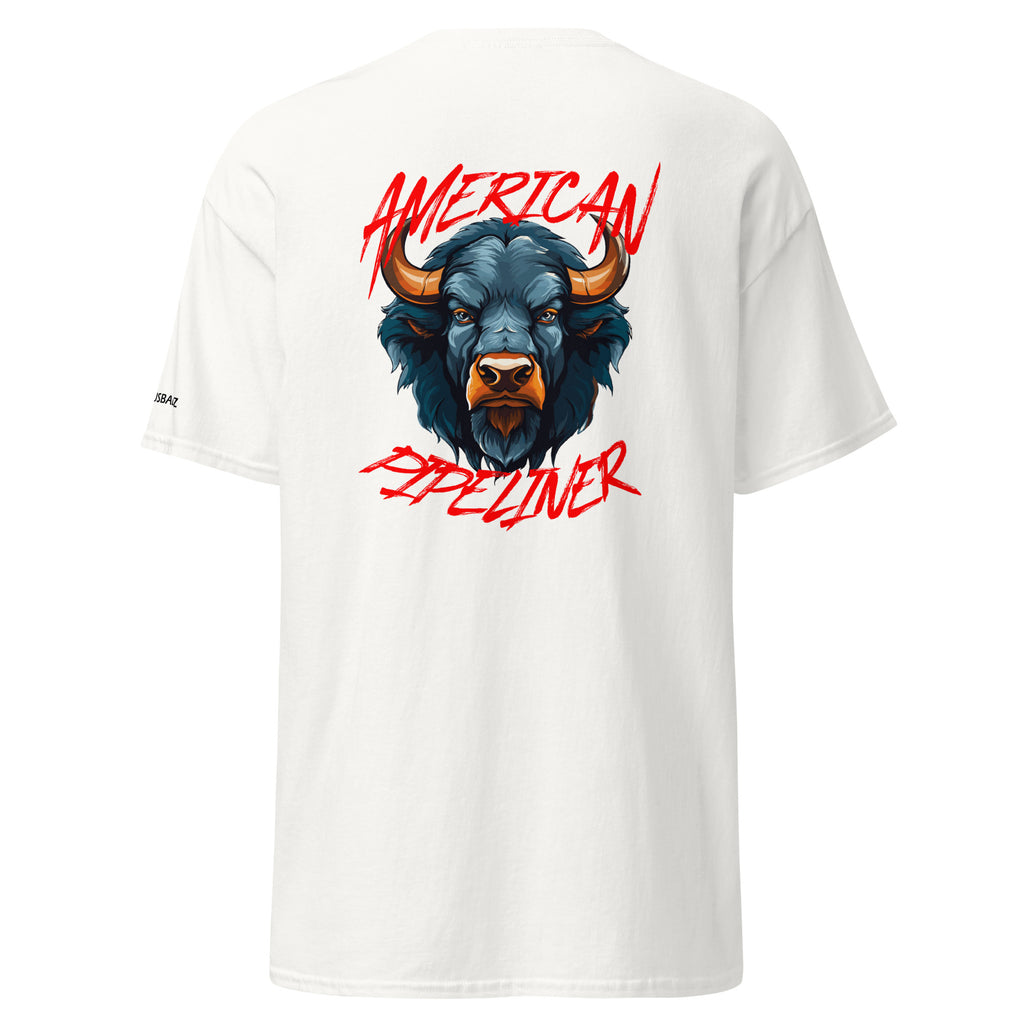 Blue Bull T-Shirt — White — product photo