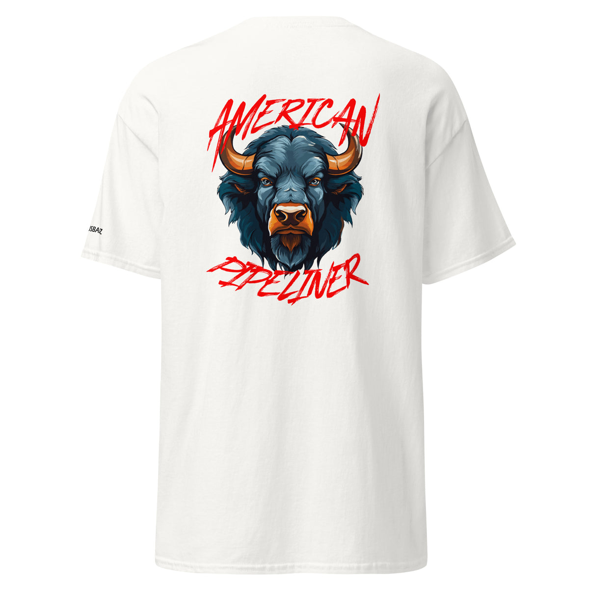 Blue Bull T-Shirt — White — product photo